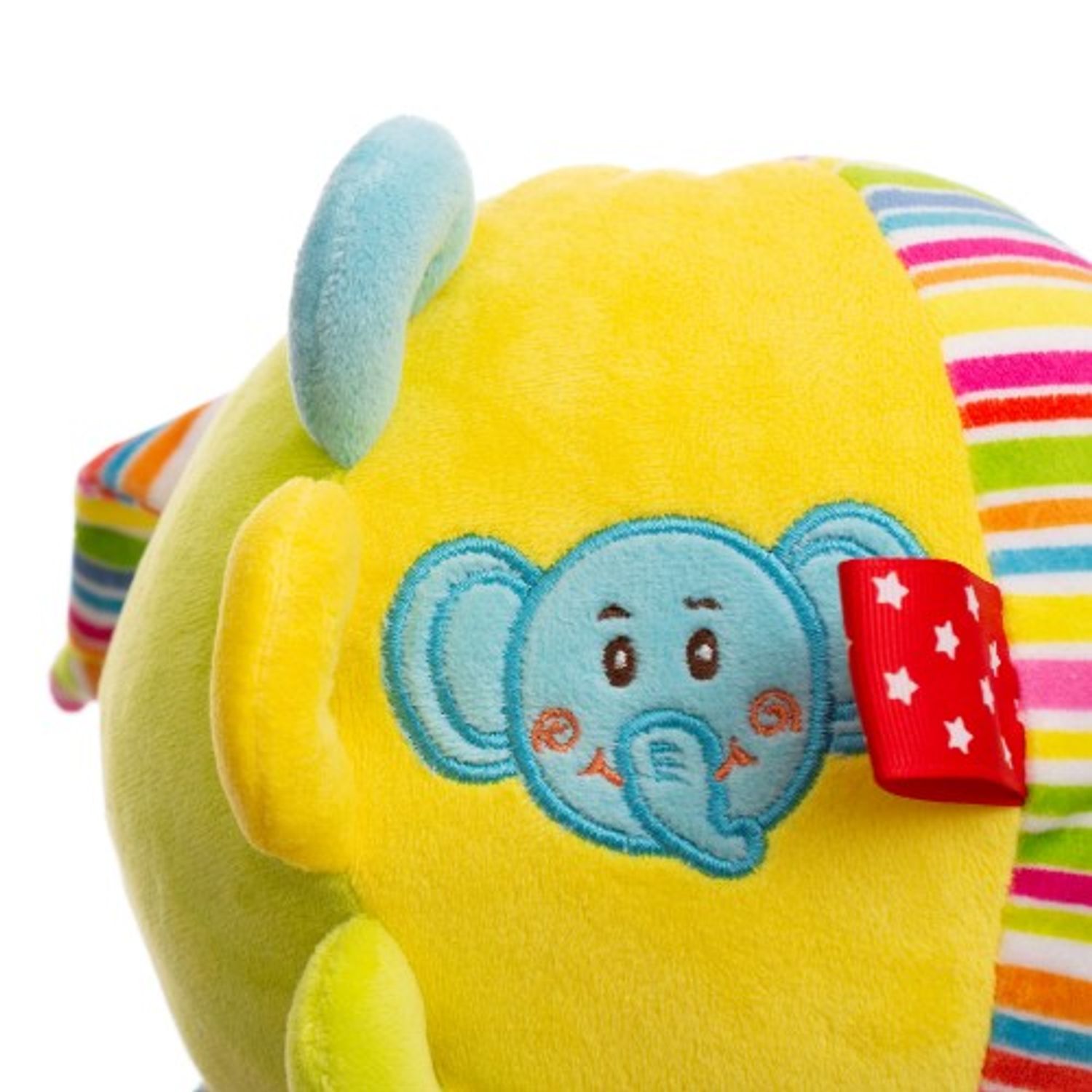 Baby Hug - Minge din plus multicolora cu clopotel fotografia produsului View 2 L