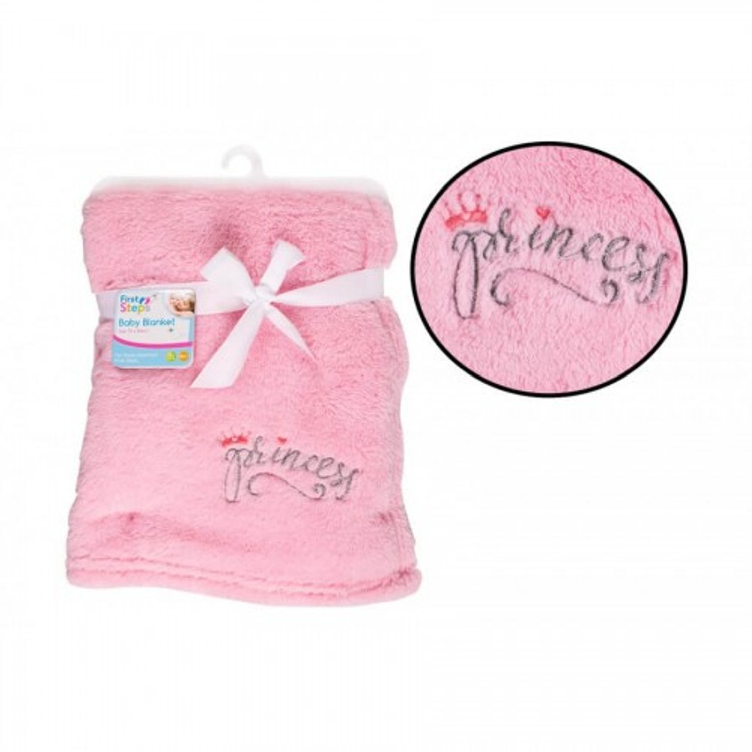 Paturica moale roz Princess First Steps fotografia produsului