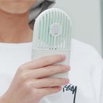 Mini Fan cu umidificare Alb/Verde fotografia produsului View 2 S