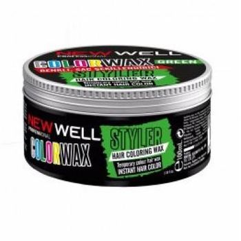 Ceara colorata pentru par, styling, 6 nuante green new well