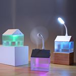 Umidificator de camera My White Mist, 250ml, Lampa&Ventilator, USB fotografia produsului View 2 S