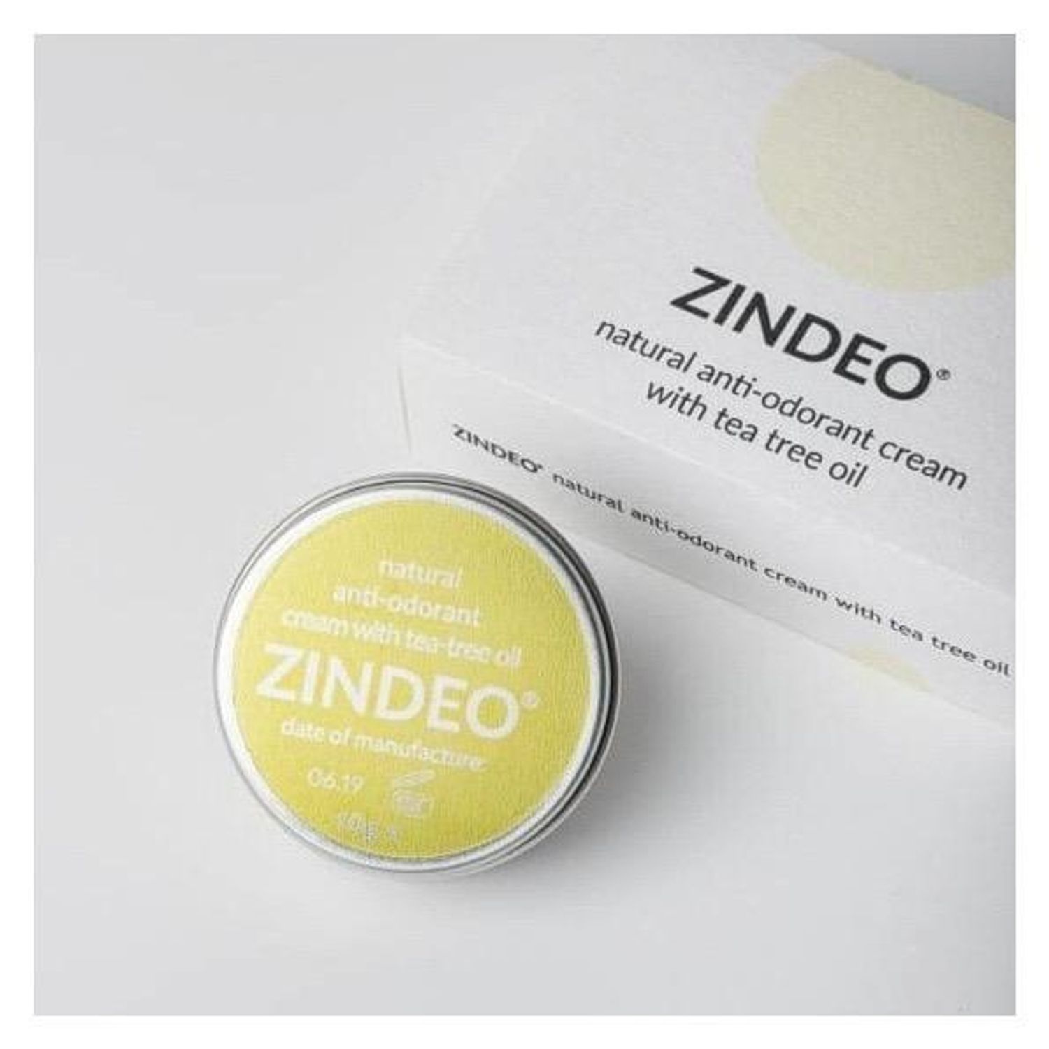 Deodorant Zindeo crema Tea Tree fotografia produsului