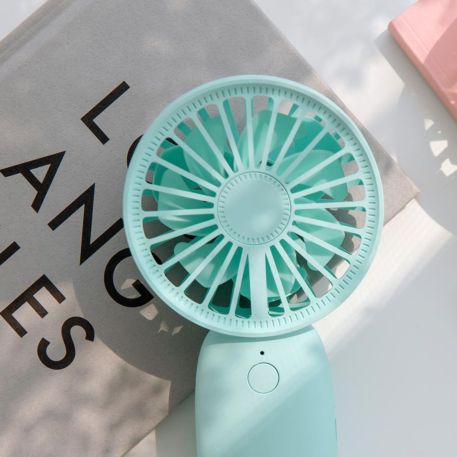Mini Fan de mana Flower Verde fotografia produsului View 3 L
