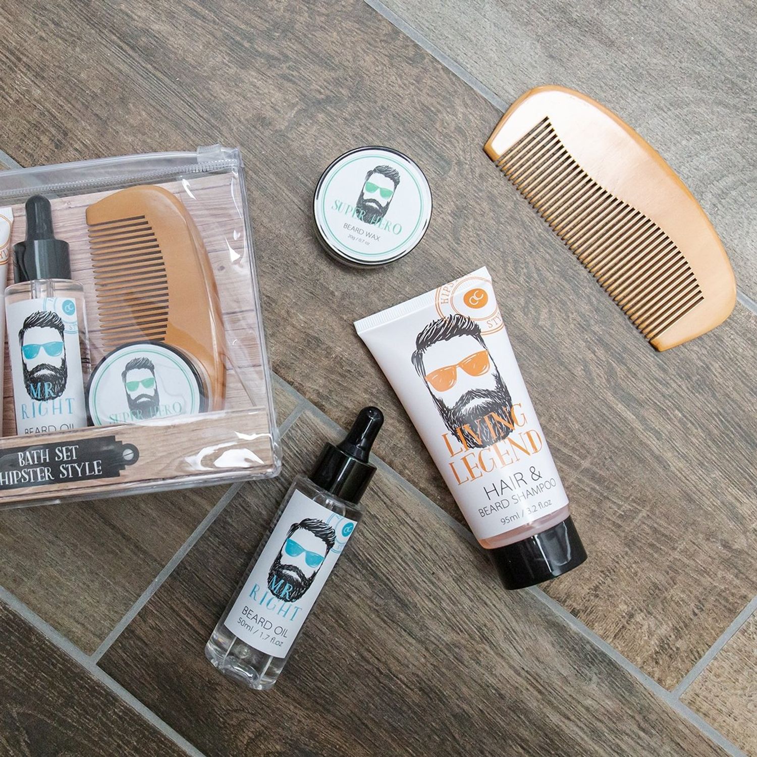 Set cadou Accentra ingrijire barba HIPSTER STYLE fotografia produsului View 3 L