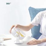 Mini Fan pentru birou USB Alb/Galben fotografia produsului View 3 S