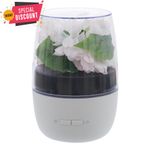 Difuzor Aromaterapie, 100ml, model cu flori, USB, Alb fotografia produsului View 6 S