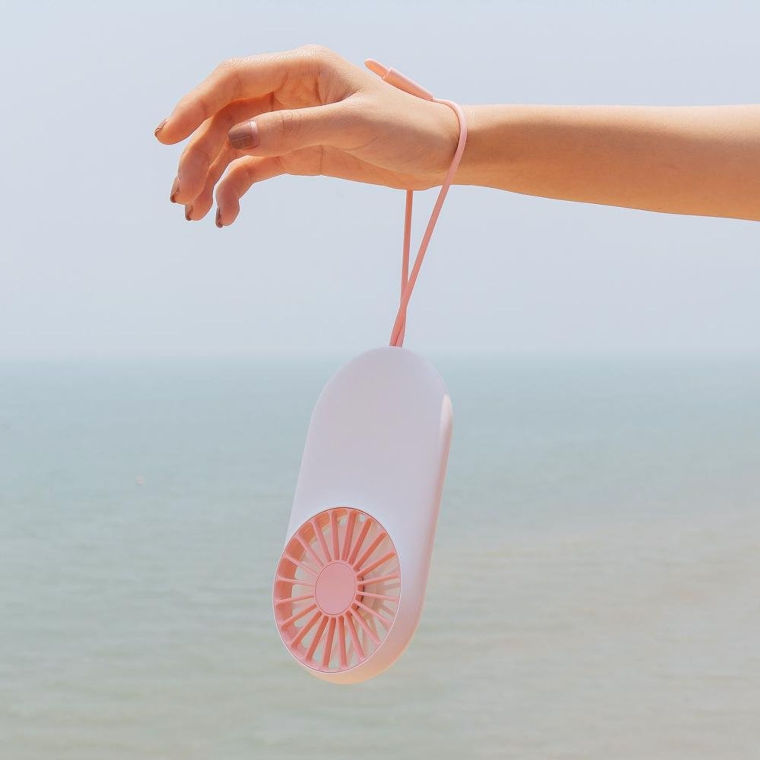 Mini Fan de mana Pocket Roz fotografia produsului View 3 L