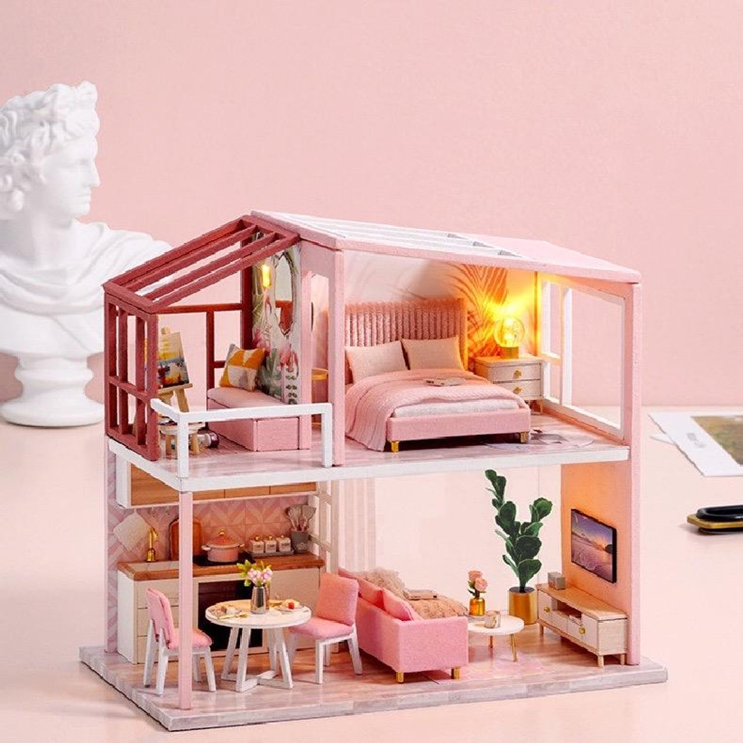 Macheta Simple House 2, DIY fotografia produsului View 2 L