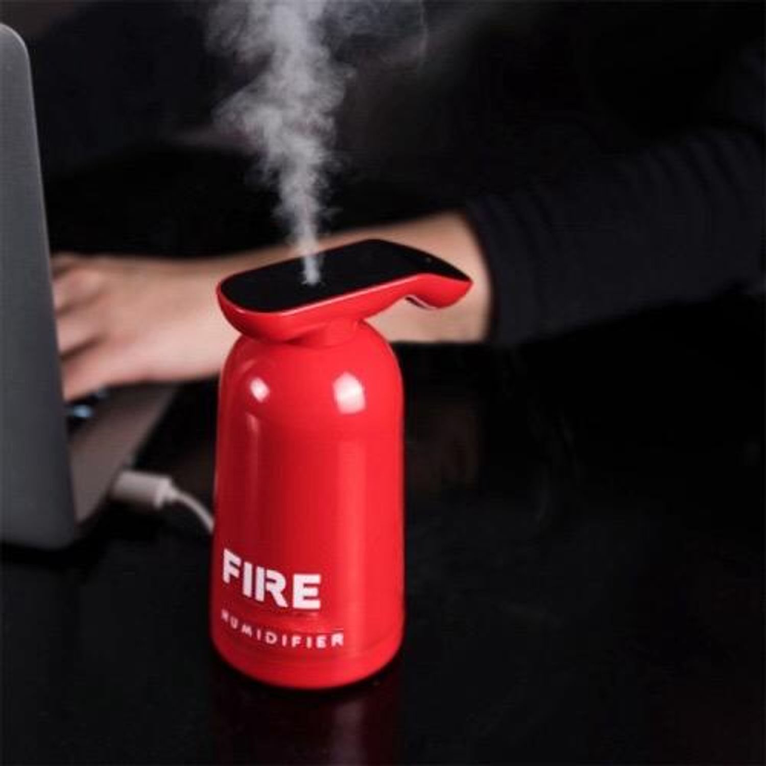 Umidificator de camera Fire, 200 ml, control touch, USB fotografia produsului View 3 L
