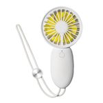 Mini Fan de mana Flower Alb/Galben fotografia produsului View 6 S