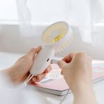 Mini Fan de mana Flower Alb/Galben fotografia produsului View 2 S