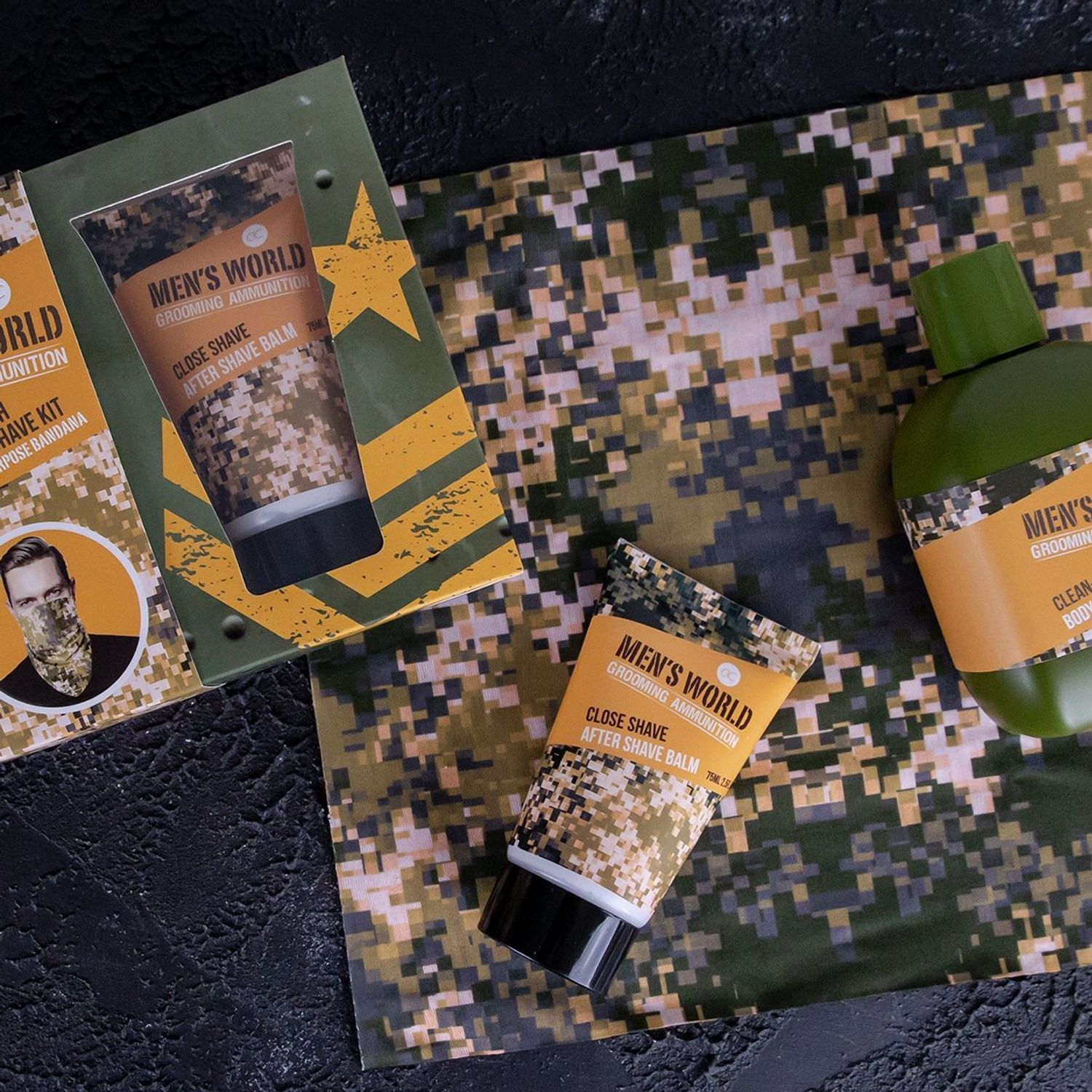 Set cadou cosmetice Accentra Men's World camuflaj fotografia produsului View 3 L