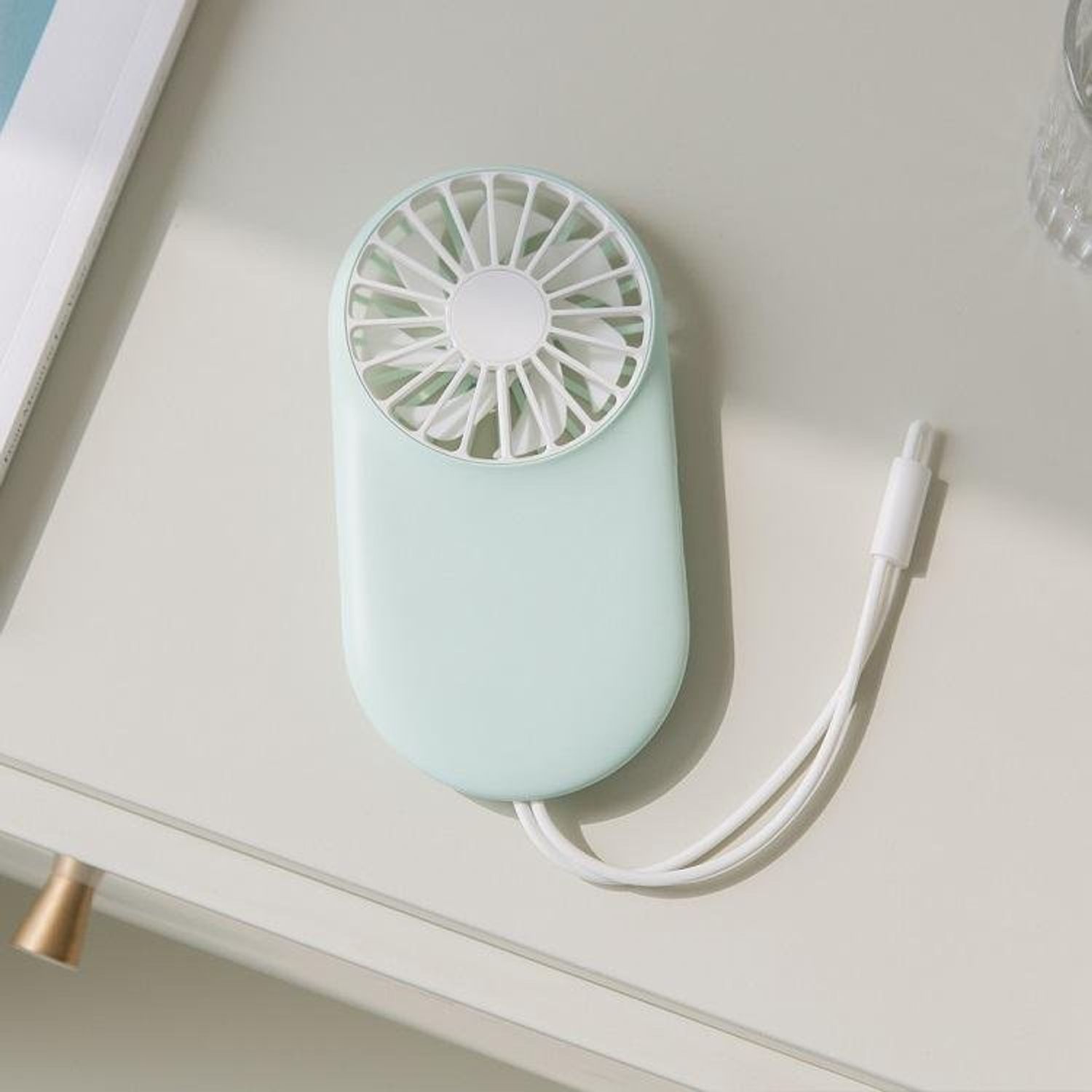 Mini Fan de mana Pocket Verde fotografia produsului