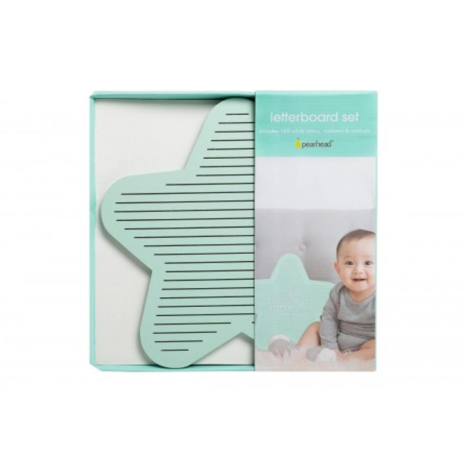 Pearhead - Tabla decorativa steluta cu litere pentru personalizare fotografia produsului View 4 L