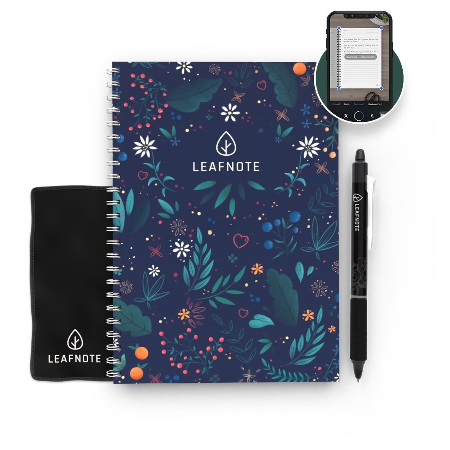 Caiet reutilizabil Leafnote Floral fotografia produsului