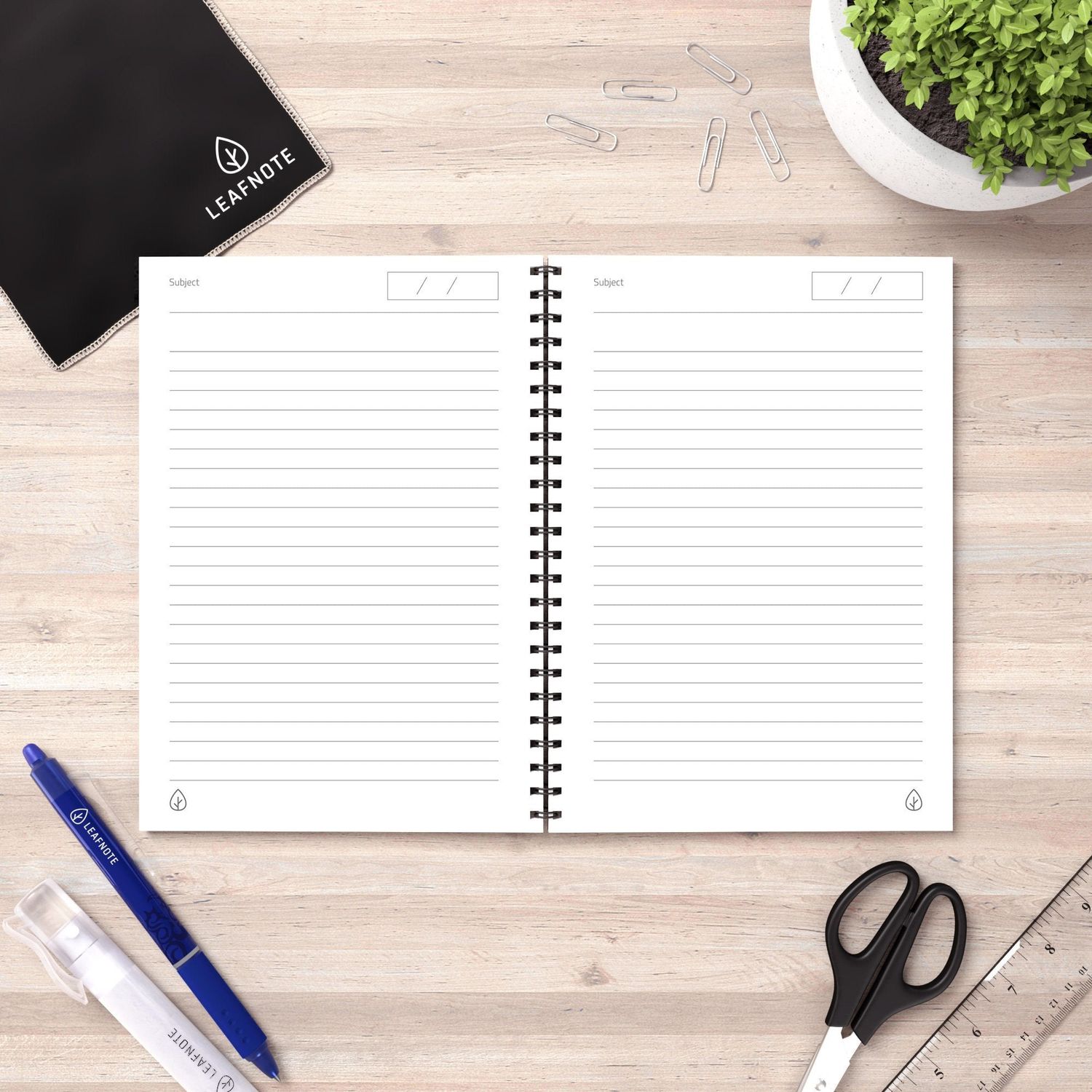 Caiet reutilizabil Leafnote Floral fotografia produsului View 4 L