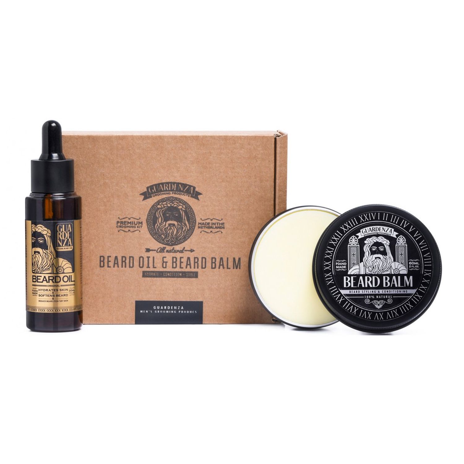 Set Guardenza balsam si ulei de barba fotografia produsului