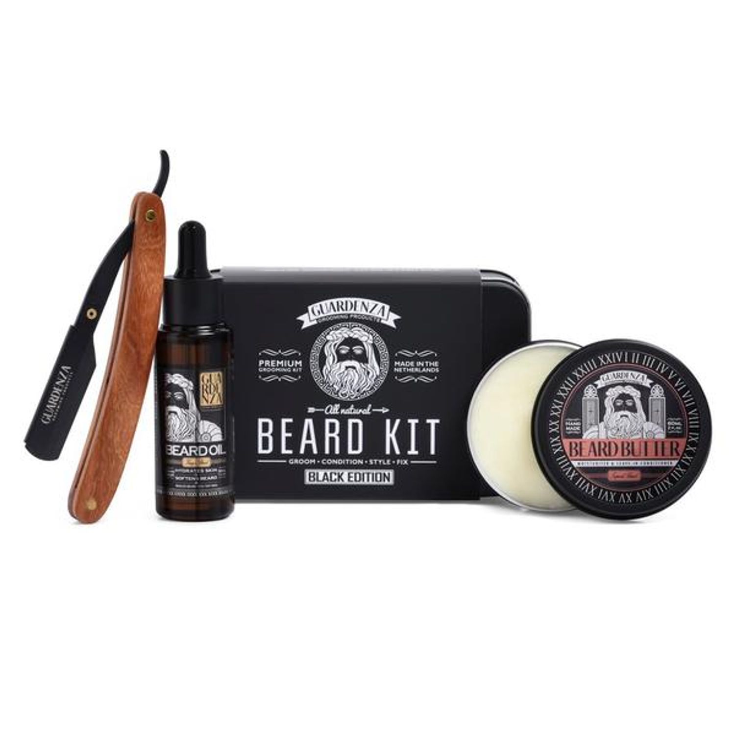 Set Guardenza brici, balsam si ulei de barba fotografia produsului