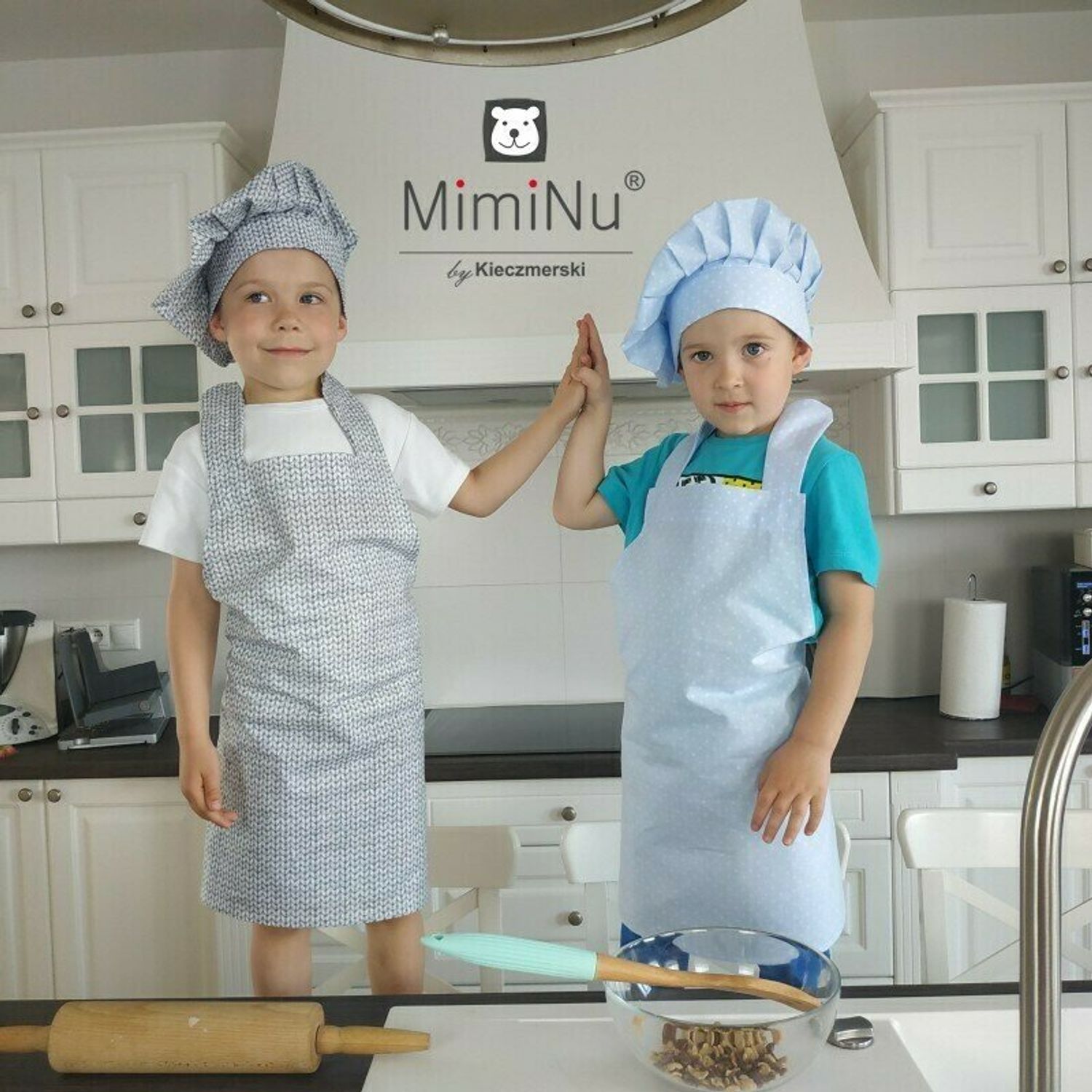 MimiNu - Set Micutul bucatar , Forest friends Grey/Beige fotografia produsului View 3 L