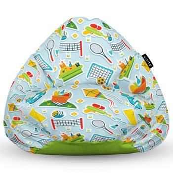 Fotoliu units puf (bean bag) tip para, impermeabil, cu maner, 80 x 90 x 68 cm, sporturi in aer liber