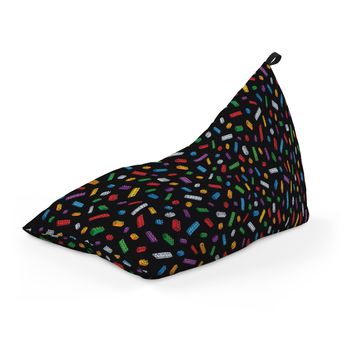 Fotoliu units puf (bean bag) tip lounge, impermeabil, cu maner, 155 x 83 x 65 cm, lego fundal negru