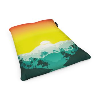 Fotoliu units puf (bean bag) tip perna, impermeabil, tropical