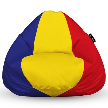 Fotoliu units puf (bean bag) tip para, impermeabil, cu maner, 80 x 90 x 68 cm, tricolor romania