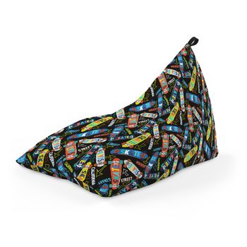 Fotoliu units puf (bean bag) tip lounge, impermeabil, cu maner, 155 x 83 x 65 cm, skate