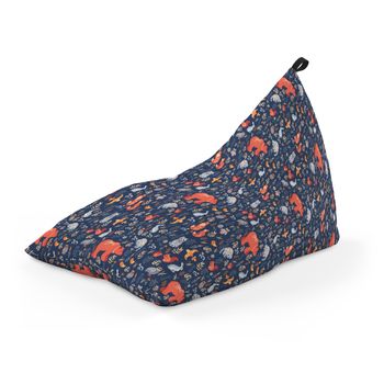 Fotoliu units puf (bean bag) tip lounge, impermeabil, cu maner, 155 x 83 x 65 cm, prietenii padurii