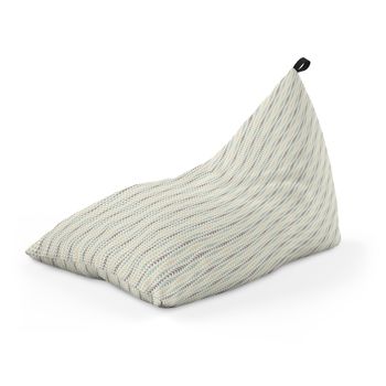 Fotoliu units puf (bean bag) tip lounge, impermeabil, cu maner, 155 x 83 x 65 cm, motiv frunze verticale