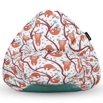Fotoliu units puf (bean bag) tip para, impermeabil, cu maner, 80 x 90 x 68 cm, lenesi in copaci