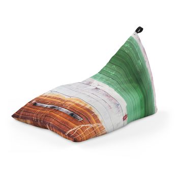 Fotoliu units puf (bean bag) tip lounge, impermeabil, cu maner, 155 x 83 x 65 cm, lemn vopsit