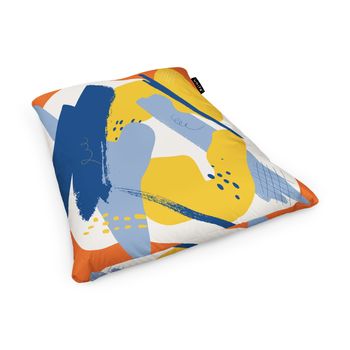 Fotoliu units puf (bean bag) tip perna, impermeabil, abstract retro