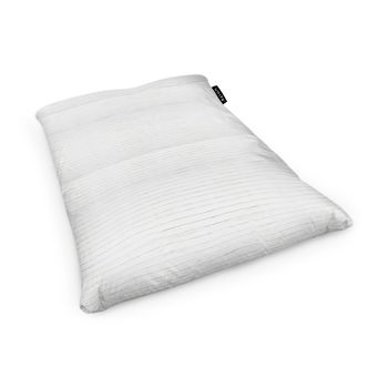 Fotoliu units puf (bean bag) tip perna, impermeabil, lemn alb