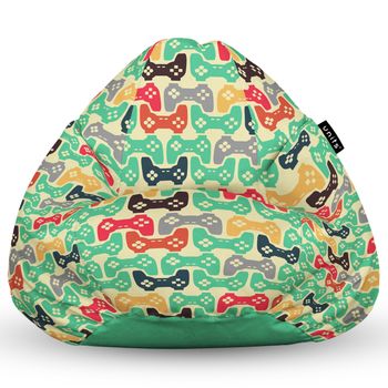 Fotoliu units puf (bean bag) tip para, impermeabil, cu maner, 80 x 90 x 68 cm, controllers