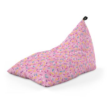 Fotoliu units puf (bean bag) tip lounge, impermeabil, cu maner, 155 x 83 x 65 cm, glazed sprinkle