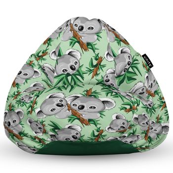 Fotoliu units puf (bean bag) tip para, impermeabil, cu maner, 80 x 90 x 68 cm, koala