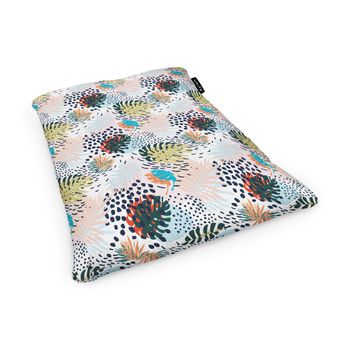 Fotoliu units puf (bean bag) tip perna, impermeabil, frunze multicolore