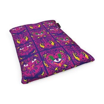 Fotoliu units puf (bean bag) tip perna, impermeabil, model psihedelic