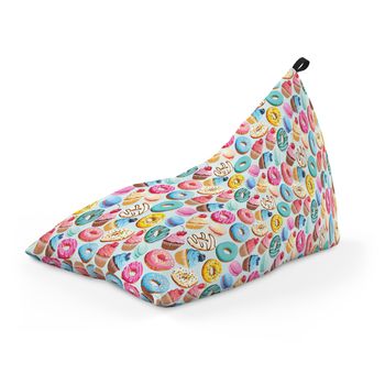Fotoliu units puf (bean bag) tip lounge, impermeabil, cu maner, 155 x 83 x 65 cm, macarons