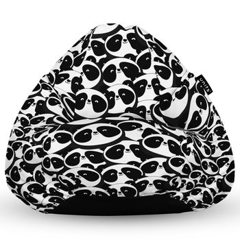 Fotoliu units puf (bean bag) tip para, impermeabil, cu maner, 80 x 90 x 68 cm, panda pack