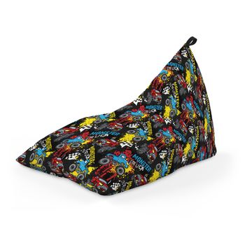 Fotoliu units puf (bean bag) tip lounge, impermeabil, cu maner, 155 x 83 x 65 cm, monster truck
