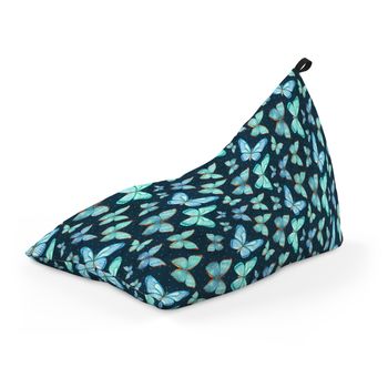 Fotoliu units puf (bean bag) tip lounge, impermeabil, cu maner, 155 x 83 x 65 cm, fluturi in stomac