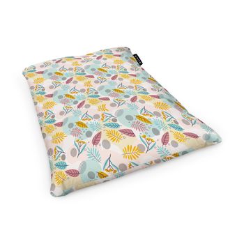 Fotoliu units puf (bean bag) tip perna, impermeabil, multicolor cu frunze
