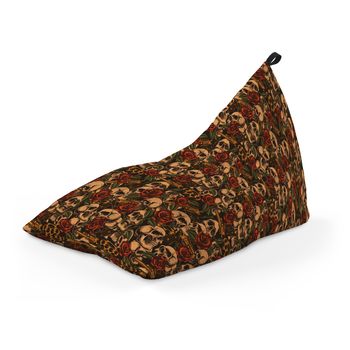 Fotoliu units puf (bean bag) tip lounge, impermeabil, cu maner, 155 x 83 x 65 cm, guns & roses