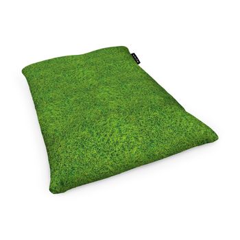 Fotoliu units puf (bean bag) tip perna, impermeabil, iarba verde