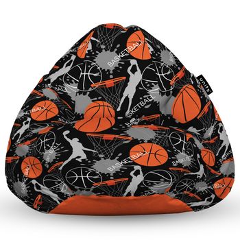 Fotoliu units puf (bean bag) tip para, impermeabil, cu maner, 80 x 90 x 68 cm, basket