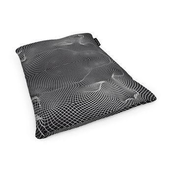 Fotoliu units puf (bean bag) tip perna, impermeabil, topografic negru
