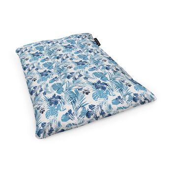 Fotoliu units puf (bean bag) tip perna, impermeabil, frunze albastre