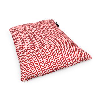 Fotoliu units puf (bean bag) tip perna, impermeabil, model rosu si alb